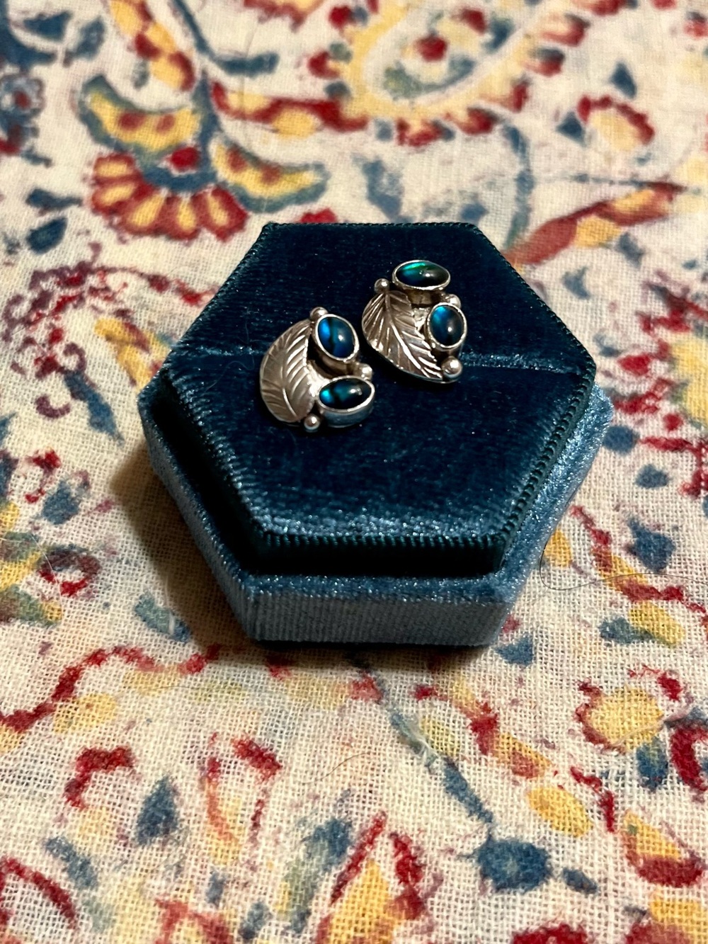Navajo sterling silver studs